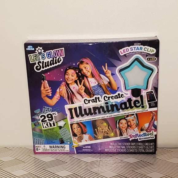 Sky Castle Let's Glow Studio - DIY Art/Crafts Influencer Video Creator Kit NEW - Picture 10 of 11